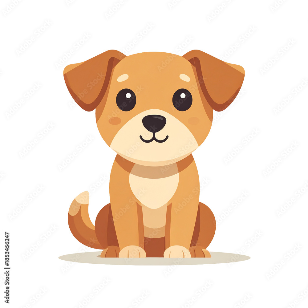 Obraz premium Dog cartoon isolated on white