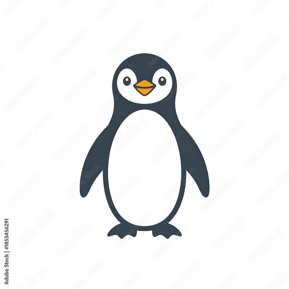Fototapeta premium penguin cartoon isolated on white