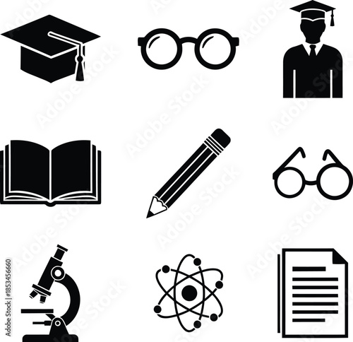 Education and learning icons