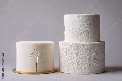 a smooth frosted cake