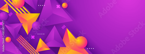 Geometric Shape Abstract Gradient Backdrop