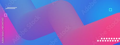 Minimal Abstract Background of Layered Color Geometric Shapes