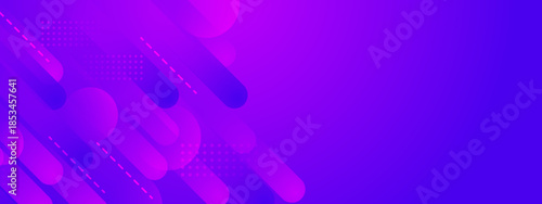 Smooth Gradient Concentric Geometric Shape Design in Abstract Style