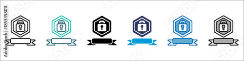 Security Icon Single Pack Multistyle