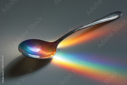 spoon scooping up a glowing rays