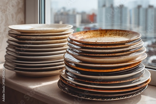 stack of plates