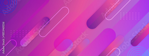 Trendy Abstract Geometric Shapes Background