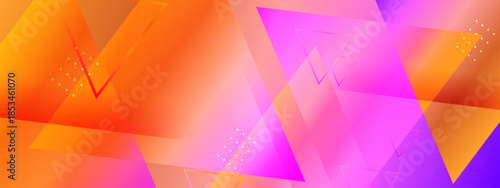 Trendy Abstract Geometric Shapes Background