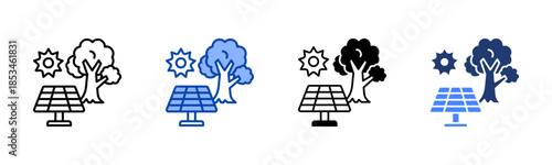 Greenfuture icon set multiple style collection