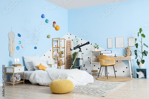 Interior of stylish childre...