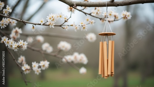Cherry blossom wind chime