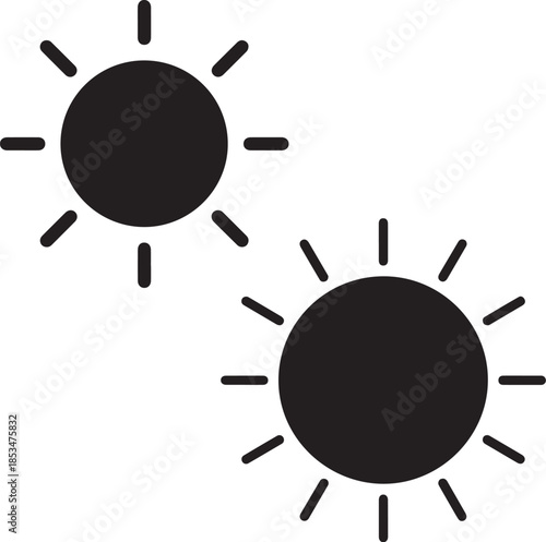 Minimalist Sun Icon Vector Silhouette

Sunlight and Solar Energy Symbol Design

Summer Weather Forecast Icon Simple Graphic

Bright Sun Shining Illustration for Web
