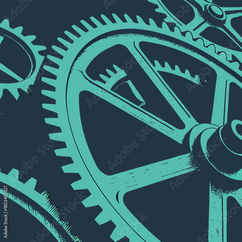 gear wheels background