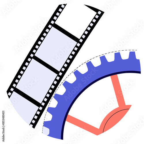vector film strip