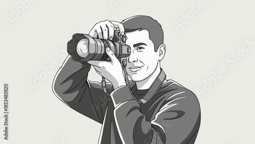 man with camera