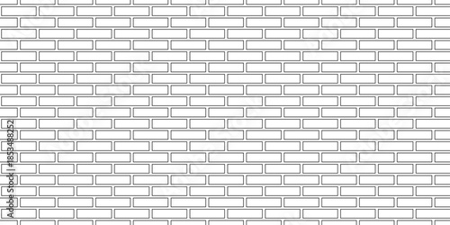Texture brickwork block white concrete stucco isolated cement wall row urban interior limestone brick faced home and kitchen vintage wallpaper background.