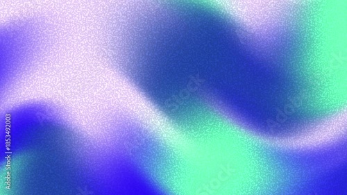 Dynamic abstract background with a grainy texture and a blend of cool blue, purple, and green colors.