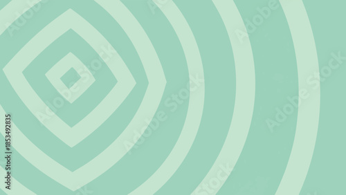 Bold geometric spiral design with square concentric shapes in modern pastel color palette