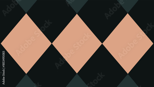Elegant abstract geometric pattern with repeating diamond shapes and earthy tones