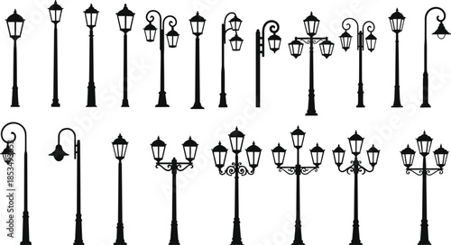 Silhouette set of business men and women traveling with luggage, professional corporate people walking with suitcases, briefcases for work travel.