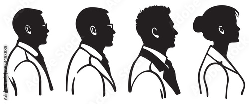 Web“Male and Female Avatar Profile Icon Set, Human Head Silhouette Collection Vector”