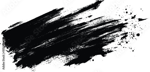 Vector paint brush spot Hand painted background Ink scribble dab clipart vector illustration