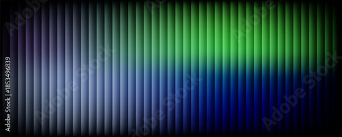 Glass gradient texture with teal and navy ripple pattern and smooth light distortion. Wavy abstract flow, futuristic blur effect, reeded vertical displacement.