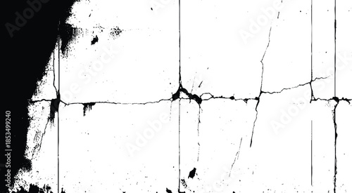 grunge crack wall. Shattered Plaster - Grunge Texture