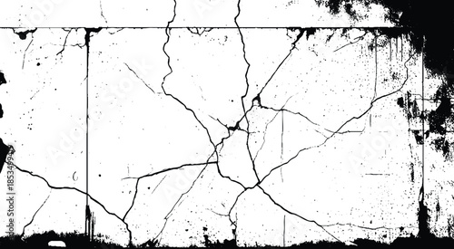 Cracks on the wall stock photo