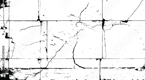 Cracks on the wall stock photo