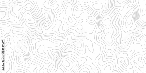 Minimal seamless area vector topo paper lines Topographic contour lines grid map pattern design. Geographic mountain relief. Contour maps. Topo contour paper map design.
