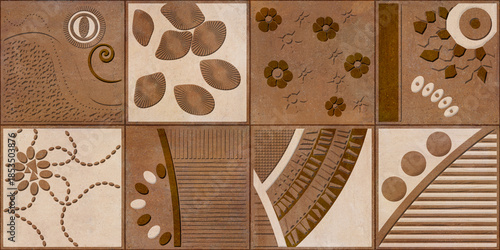 marble door with a lot of flowers highligher look wall tiles decorative digital 3d bathroom wall tile. 