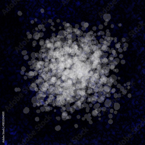 水彩風カラフルな水滴の素材イラスト白・黒バック