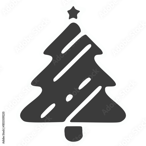 Christmas tree with star topper