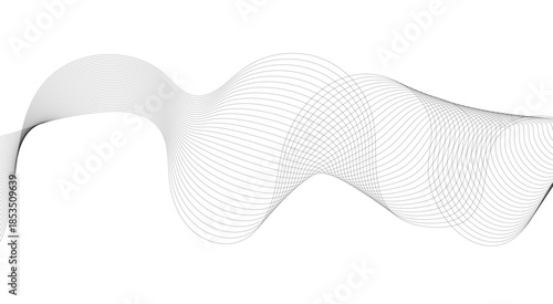 Abstract wave line. Digital frequency equalizer. digital Stylized line art background. Abstract white futuristic blend waves technology dynamic lines. 