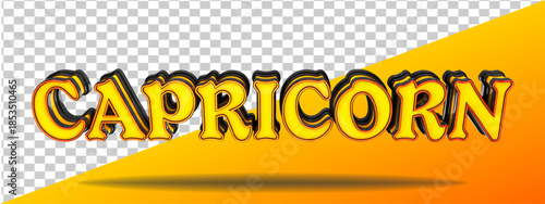  futuristic geometry 3d render isolated capricorn