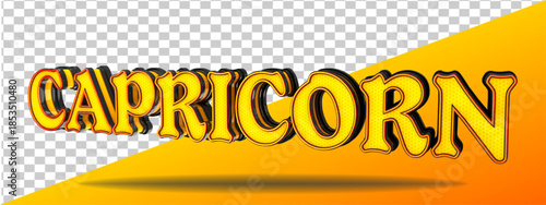 element geometry 3d render isolated capricorn.