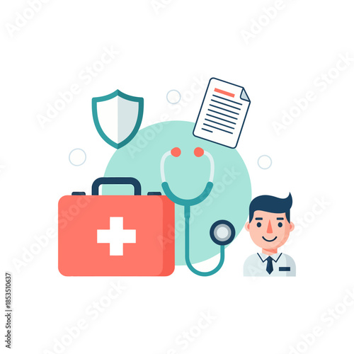 Medical Insurance and Healthcare Services Concept.