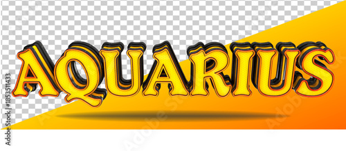 futuristic geometry 3d render isolated aquarius