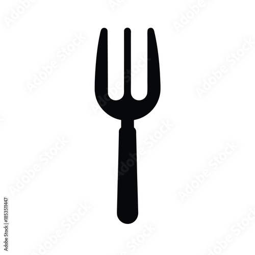 Carving Fork Icon Vector Illustration