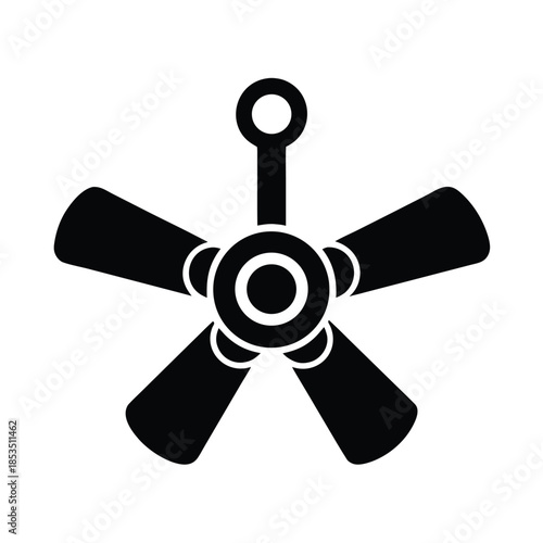 Ceiling Fan Icon Vector Illustration