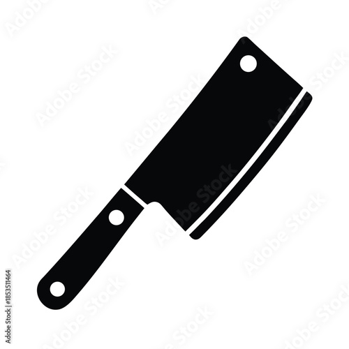 Butcher Cleaver Icon Vector Illustration