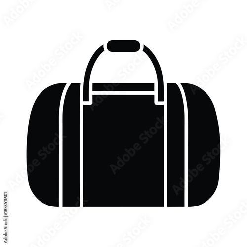 Duffel Bag Icon Vector Illustration
