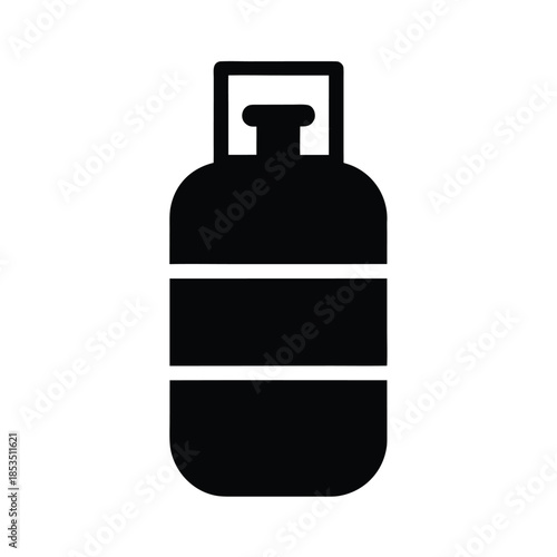 Gas Cylinder Icon Vector Illustration