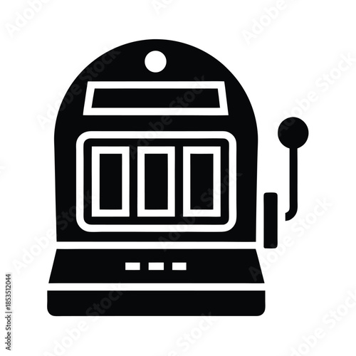 Slot Machine Icon Vector Illustration