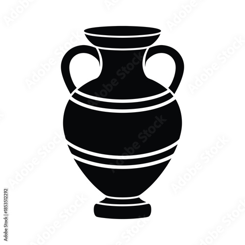Vase Or Amphora Icon Vector Illustration