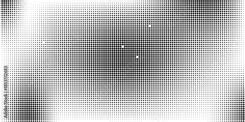 Halftone background. Grunge halftone pop art texture. White and black abstract wallpaper. Geometric vector