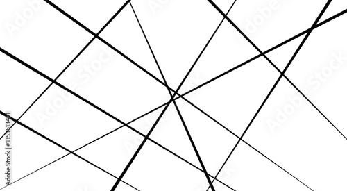 Random geometric line pattern on a transparent background. Random chaotic lines abstract geometric patterns of modern design.
