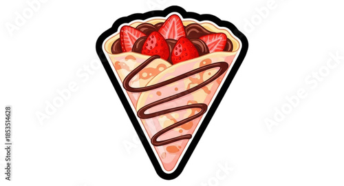 Chocolate strawberry crepe 