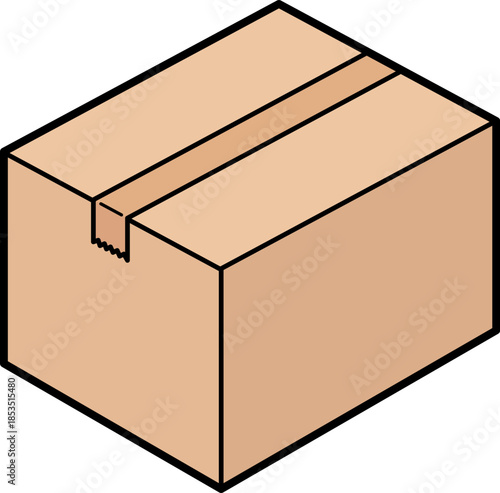 段ボール箱のアイコン
